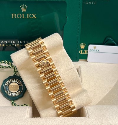 Rolex Day-date 36 128238 Day-date 36mm Yellow Gold Green Ombre Roman President - 2024