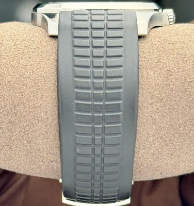 Patek Philippe Aquanaut Black Dial Steel Rubber Bracelet