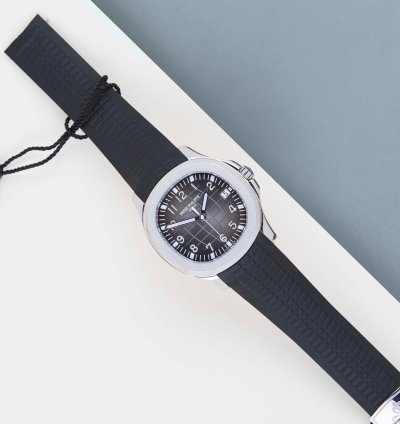 Patek Philippe Aquanaut Black Grey Dial - Steel Rubber Straps