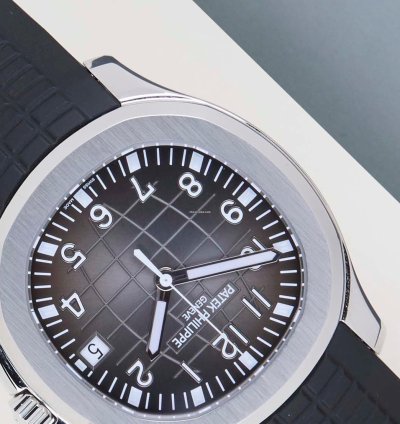 Patek Philippe Aquanaut Black Grey Dial - Steel Rubber Straps
