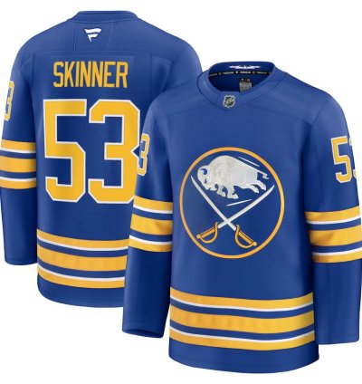 Mens Buffalo Sabres 53 Jeff Skinner Home Premium Jersey Stitched