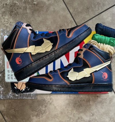 Nike Sb Dunk High Rx-0 Unicorn Gundam 02 Banshee Size 11 5