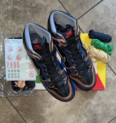 Nike Sb Dunk High Rx-0 Unicorn Gundam 02 Banshee Size 11 5