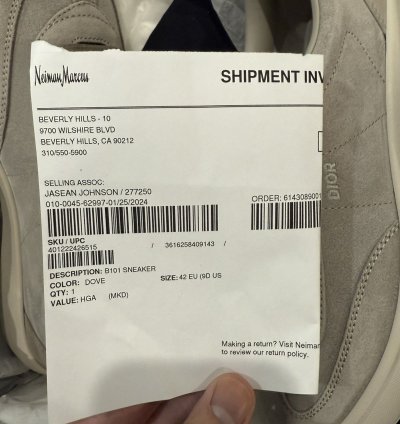 Dior Sneaker - B101 Smooth Cal