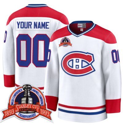 Custom Montreal Canadiens Jersey Name Number Timeless Premium Stitched 1993 Final