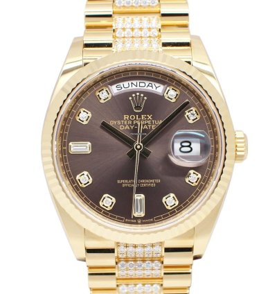 Rolex Day-date 36 128238a Automatic Yellow Gold Like New Unworn
