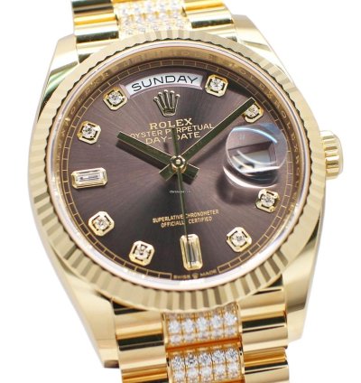 Rolex Day-date 36 128238a Automatic Yellow Gold Like New Unworn