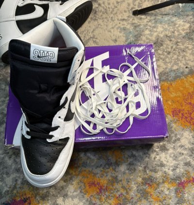 Nike Sb Dunk High Supreme Stormtrooper Black Size 12