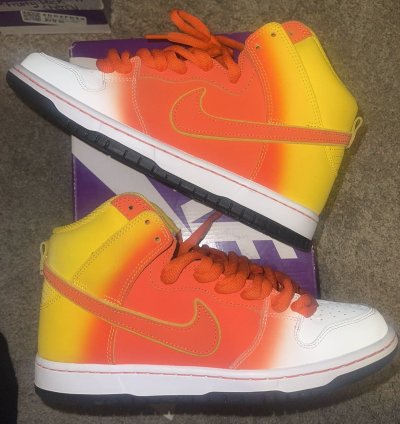 Nike Sb Dunk High Sweet Tooth Candy Corn