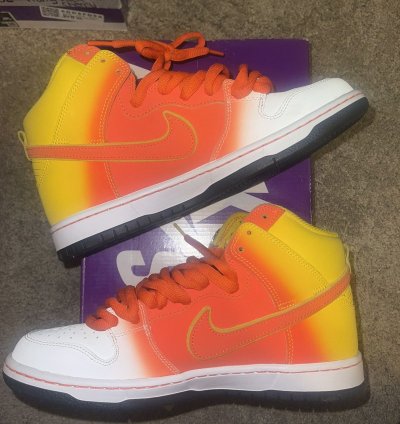Nike Sb Dunk High Sweet Tooth Candy Corn