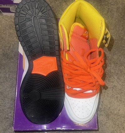 Nike Sb Dunk High Sweet Tooth Candy Corn