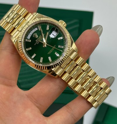 Rolex Day-date 36 128238a Bright Green