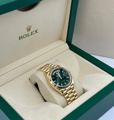 Rolex Day-date 36 128238a Bright Green Dial