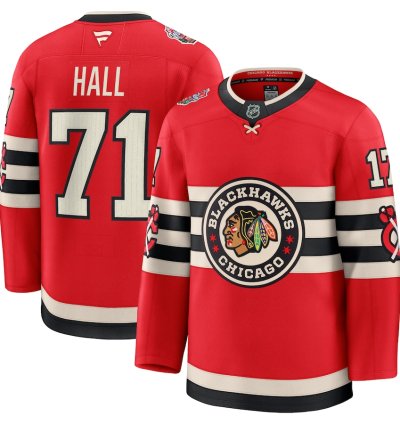 Chicago Blackhawks 71 Taylor Hall 2025 Nhl Winter Classic Jersey Red