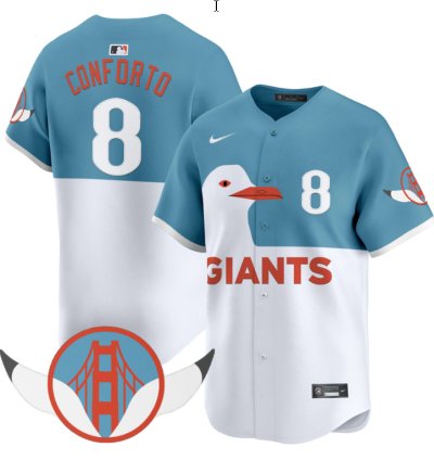 Michael Conforto Jersey 8 San Francisco Giants Seagull 2025 Vapor Premier Limited Stitched