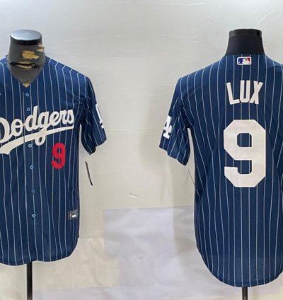 Los Angeles Dodgers Gavin Lux Navy Throwback Jersey