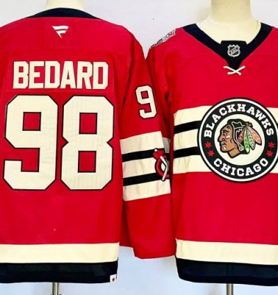 Chicago Blackhawks 98 Connor Bedard Jersey