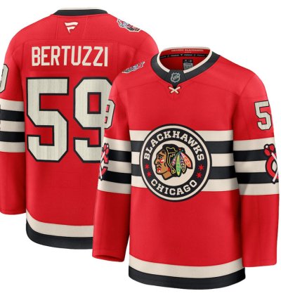 Mens Chicago Blackhawks 59tyler Bertuzzi 2025 Winter Classic Jersey