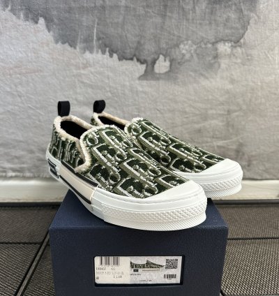 Dior Tapestry B23 Slip On Oblique Monogram Sneaker Size 43
