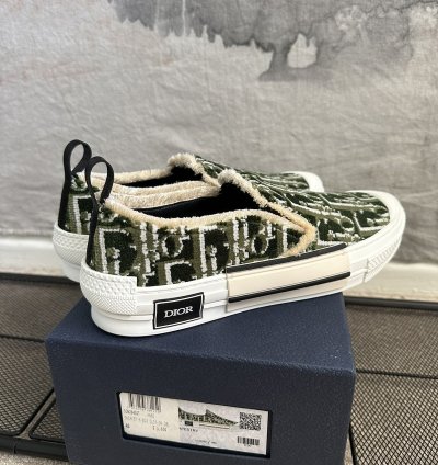 Dior Tapestry B23 Slip On Oblique Monogram Sneaker Size 43