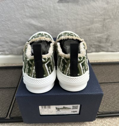 Dior Tapestry B23 Slip On Oblique Monogram Sneaker Size 43