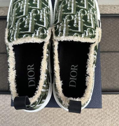 Dior Tapestry B23 Slip On Oblique Monogram Sneaker Size 43