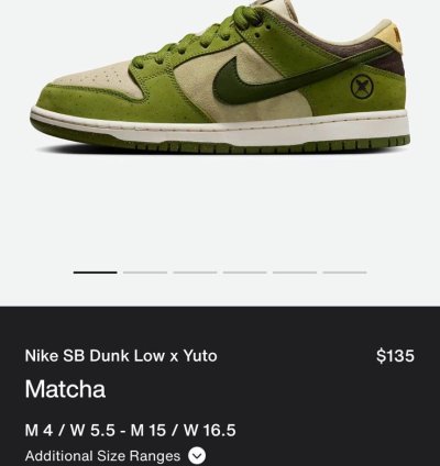 Nike Sb Dunk Low - Yuto Horigome Matcha