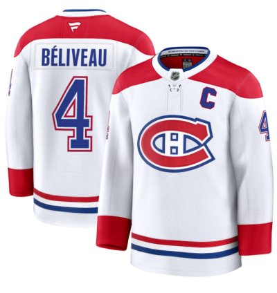 Jean Béliveau Jersey 4 Montreal Canadiens Timeless Premium Stitched 2025 Away