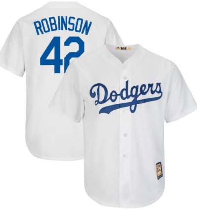 Los Angeles Dodgers Jackie Robinson White Throwback Jersey