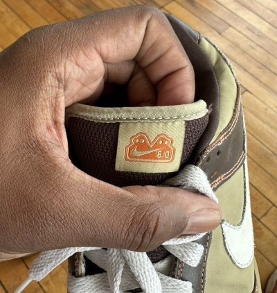 Nike Sb Dunk Low 6 0 Nke Tweed - Baroque Brown Khaki Orange