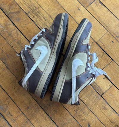 Nike Sb Dunk Low 6 0 Nke Tweed - Baroque Brown Khaki Orange
