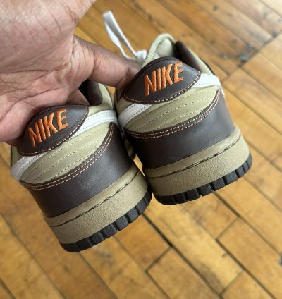 Nike Sb Dunk Low 6 0 Nke Tweed - Baroque Brown Khaki Orange