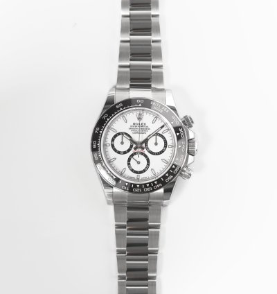 Rolex Daytona 126500ln Panda Steel Case Bracelet White Dial 40mm