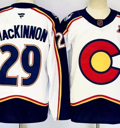 Mens Colorado Avalanche 29 Nathan Mackinnon Hockey Jersey