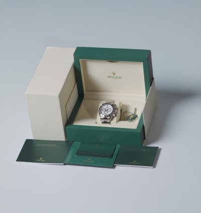 Rolex Daytona 126500ln Panda Steel Case Bracelet White Dial 40mm