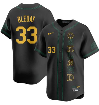 Jj Bleday Jersey 33 Oakland Athletics City Connect Concept Stitched Black