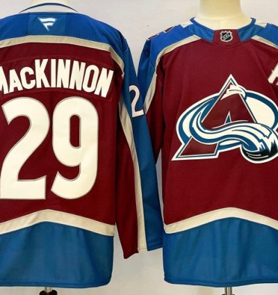 Mens Colorado Avalanche 29 Nathan Mackinnon Jersey Stitched