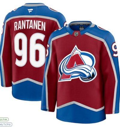 Mens Colorado Avalanche 96 Mikko Rantanen Home Premium Jersey Burgundy