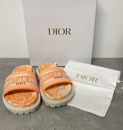 Dior Womens Dway Slides Size Us 7 5 Uk 5 Slippers Beach