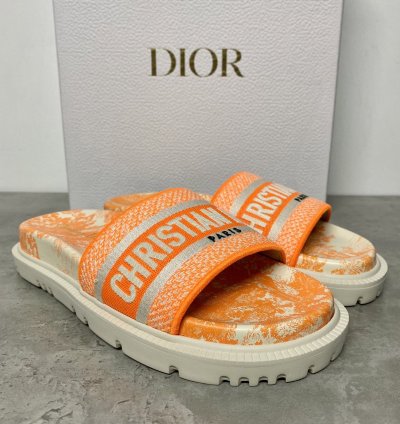 Dior Womens Dway Slides Size Us 7 5 Uk 5 Slippers Beach