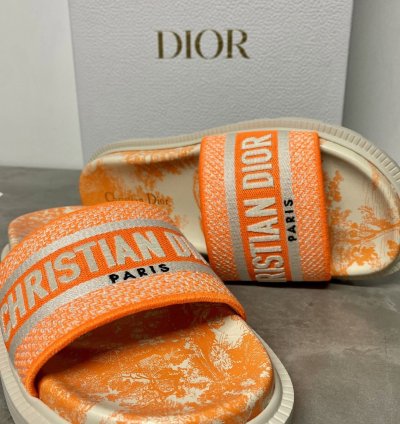 Dior Womens Dway Slides Size Us 7 5 Uk 5 Slippers Beach