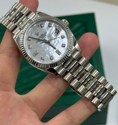 Rolex Day-date 36 128239 Ng White Gold Mother-of-pearl Diamond President