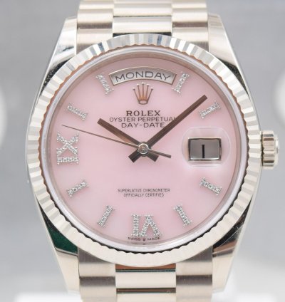 Rolex Day-date 36 128239 Opal Dial Boite Papiers 2021
