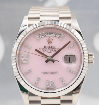 Rolex Day-date 36 128239 Opal Dial Boite Papiers 2021