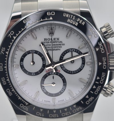 Rolex Daytona 126500ln White Dial Chrono Cosmograph Panda