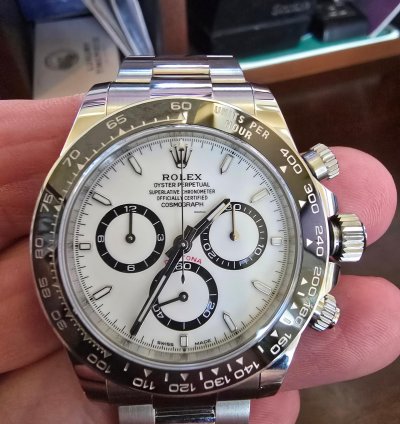 Rolex Daytona 126500ln White Dial Chrono Cosmograph Panda