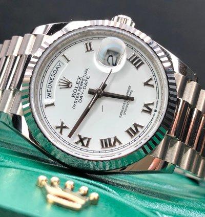 Rolex Day-date 36 128239 White Roman