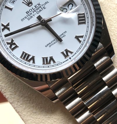 Rolex Day-date 36 128239 White Roman