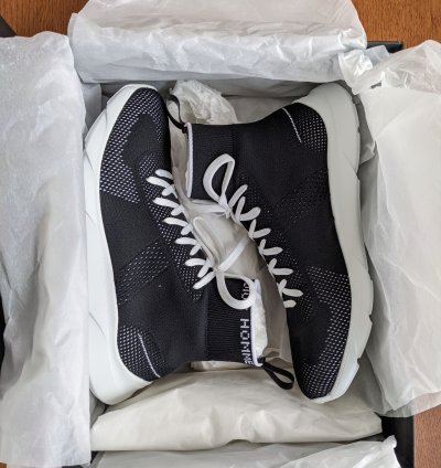 Ds Nib Dior Black Hi Top Sock Sneaker Sz 9 42