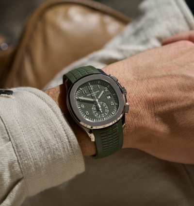 Patek Philippe Aquanaut Khaki Chronograph Unpolished